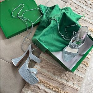 JLO Crosby Denim Platform Heels